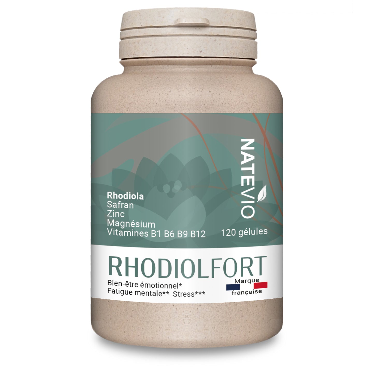 RHODIOLFORT Rhodiola Magnésium Safran Zinc Vitamines B