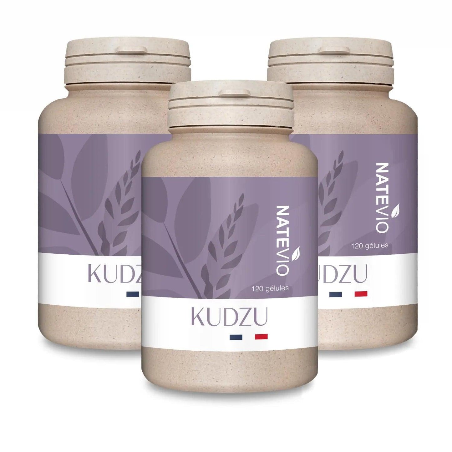 Complément alimentaire gélules Kudzu - Sevrage alcool tabac - lot de 3 flacons