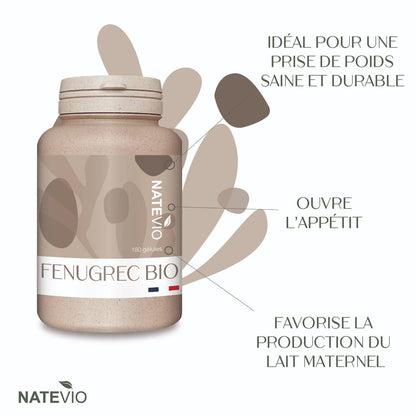 Fenugrec Bio 180 gélules - NATEVIO