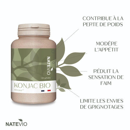 Konjac Bio 120 gélules - NATEVIO