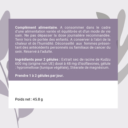KUDZU – Extrait de racine titré à 8 % d’isoflavones