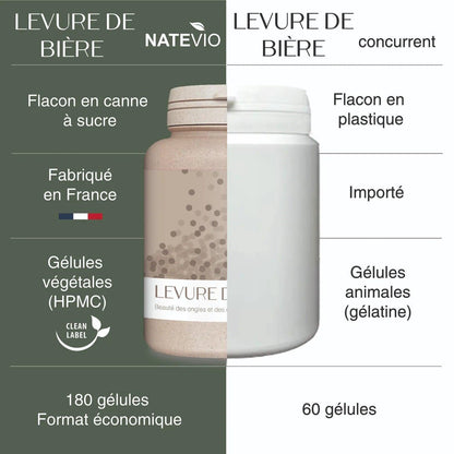 Levure de Bière 180 gélules - NATEVIO