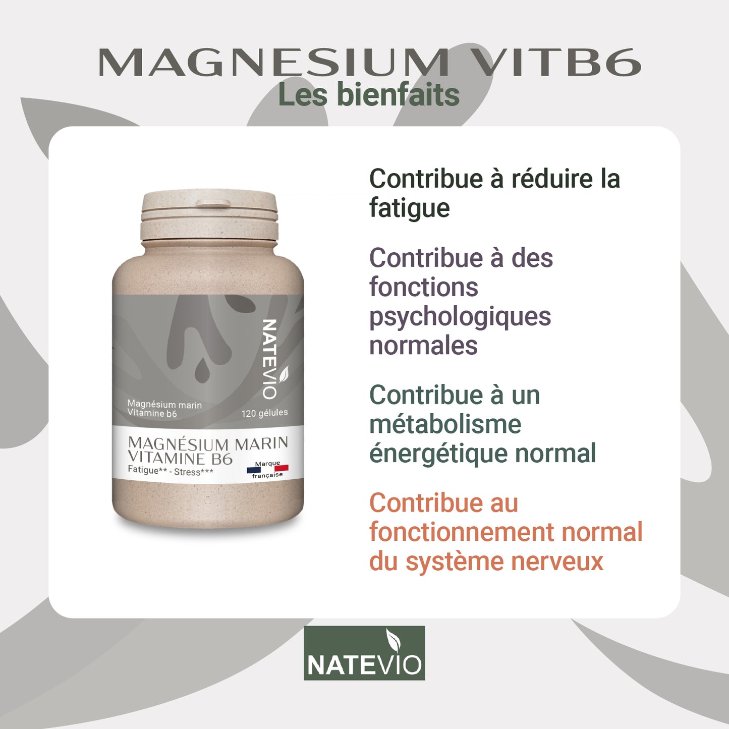 MAGNESIUM Magnésium Marin Vitamine B6