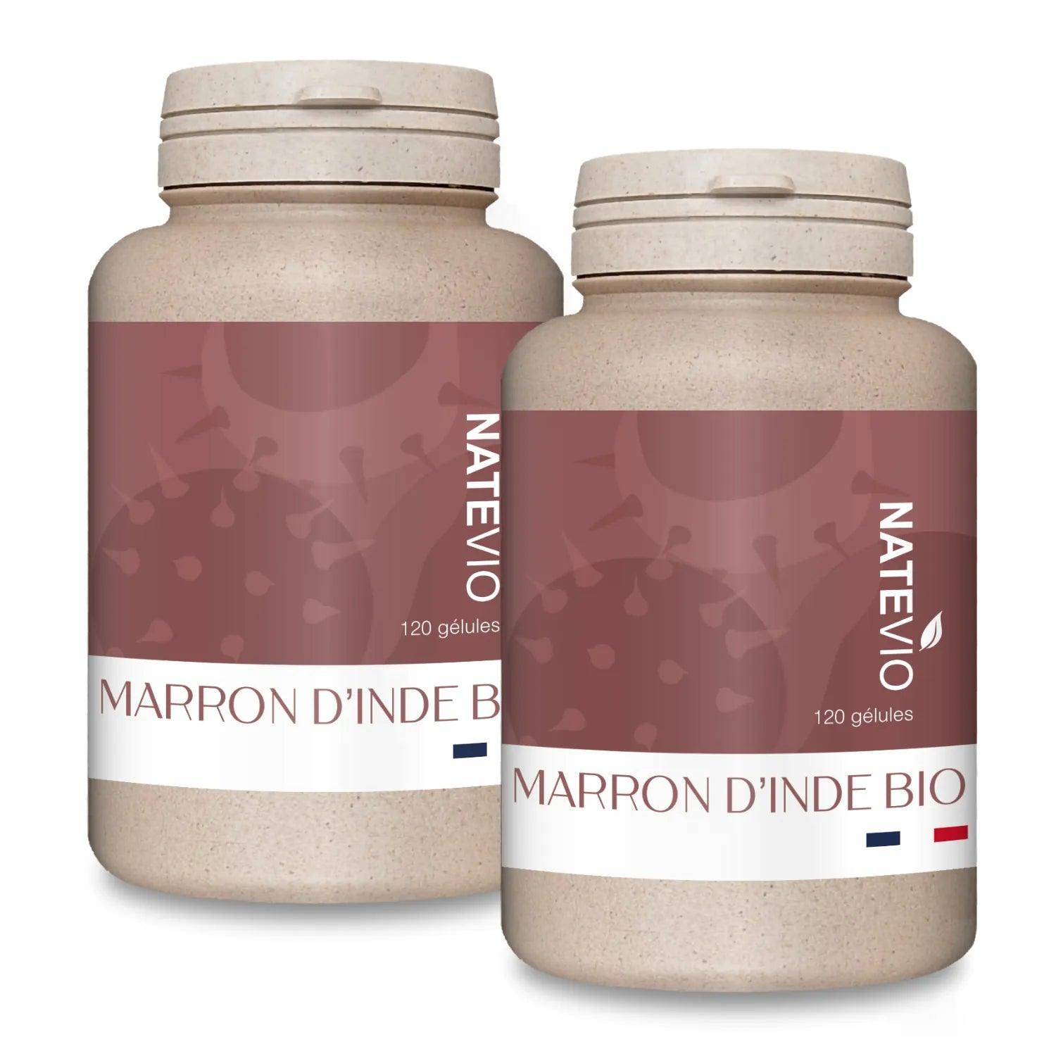 Marron d'Inde Bio 120 gélules - NATEVIO