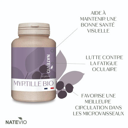 bienfaits des gélules de myrtille natevio