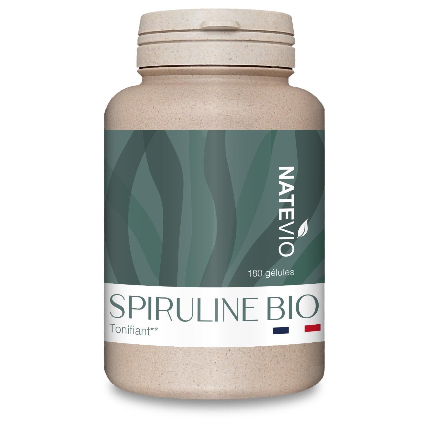 Spiruline Bio 180 gélules - NATEVIO