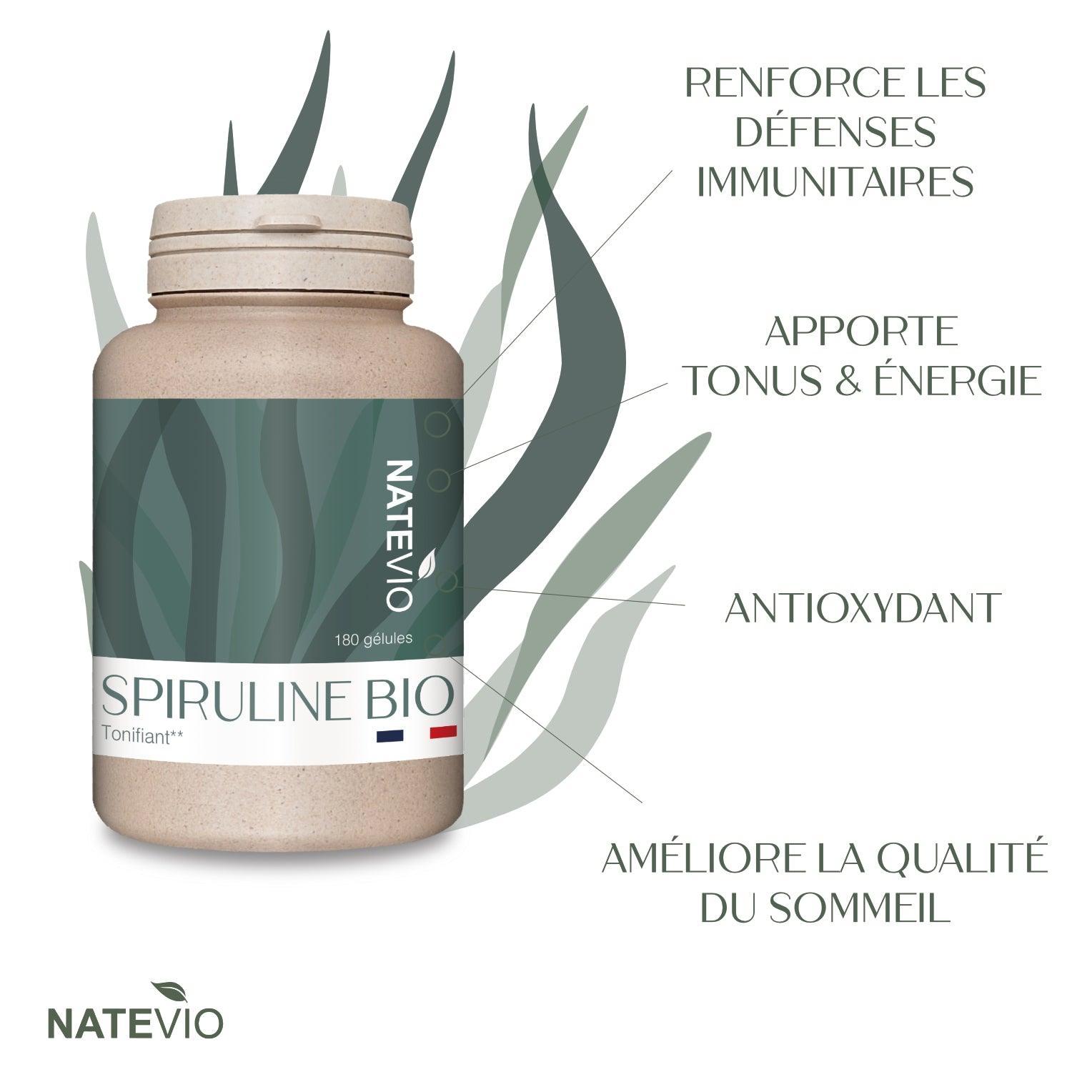 bienfaits de la spiruline natevio