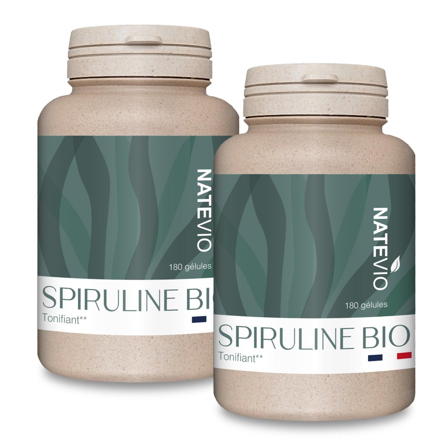 Spiruline Bio 180 gélules - NATEVIO