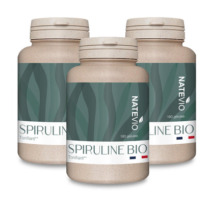 Spiruline Bio 180 gélules - NATEVIO