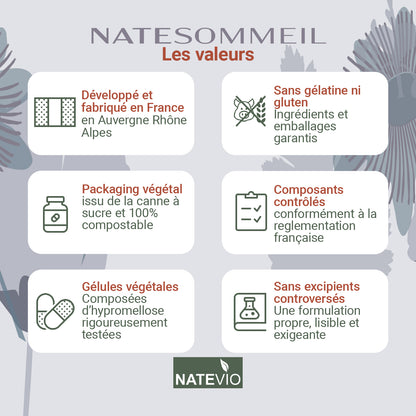 NATESOMMEIL Aubépine Passiflore Valériane