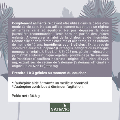 NATESOMMEIL Aubépine Passiflore Valériane