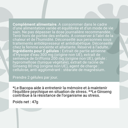 NATESTRESS Bacopa Griffonia Ginseng