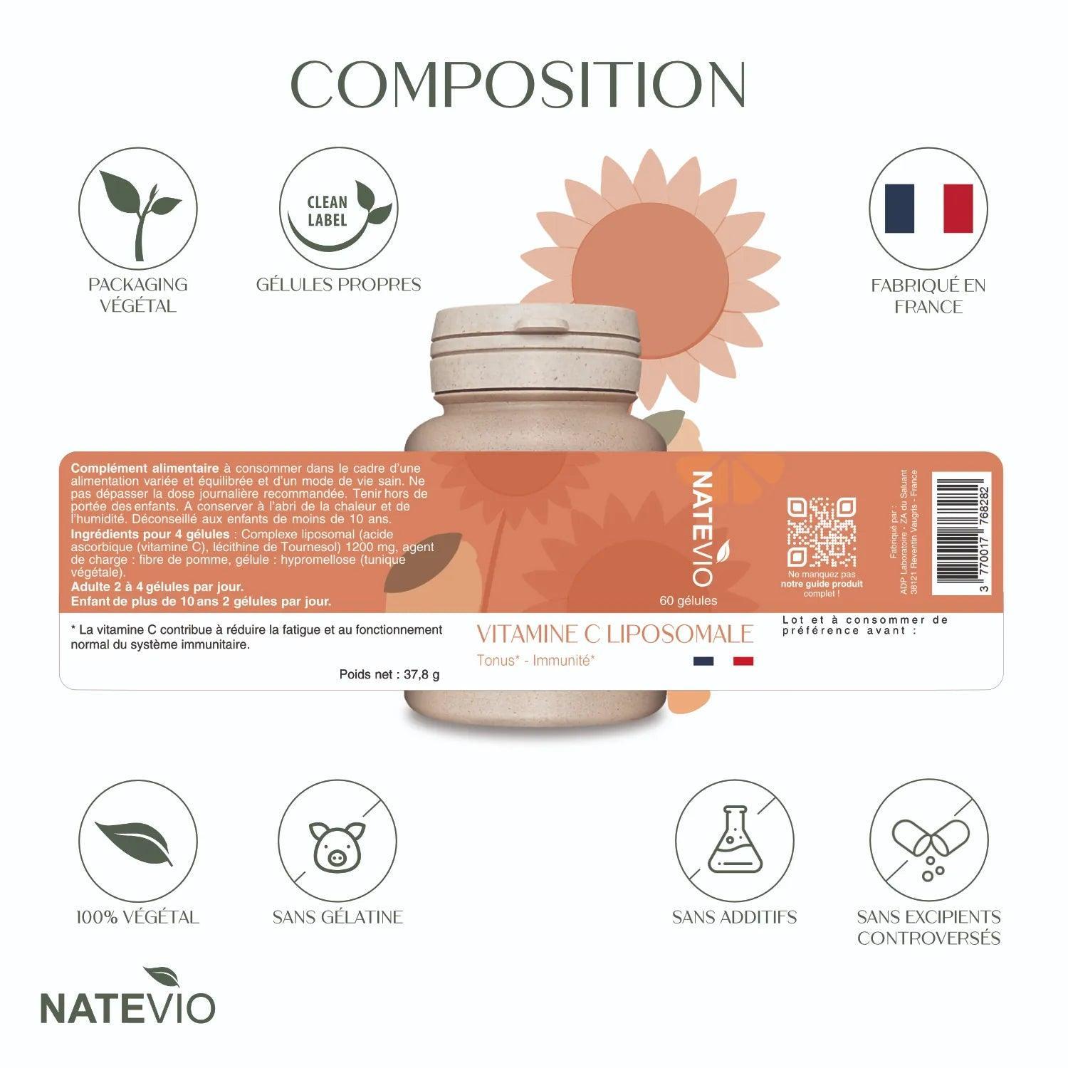 image composition etiquette vitamineC energie 